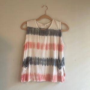 PPLA Girls L (14/16) Pink, Gray, White Tank